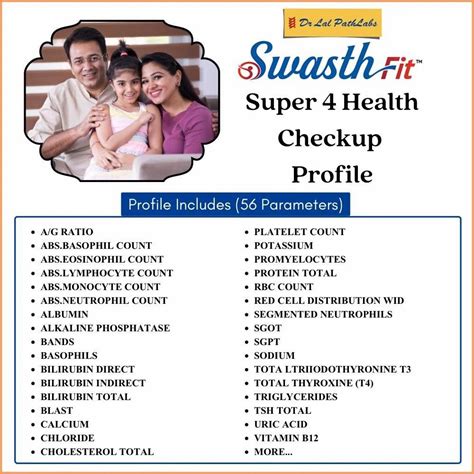 lal path lab test package|swasth super package 4 cost.